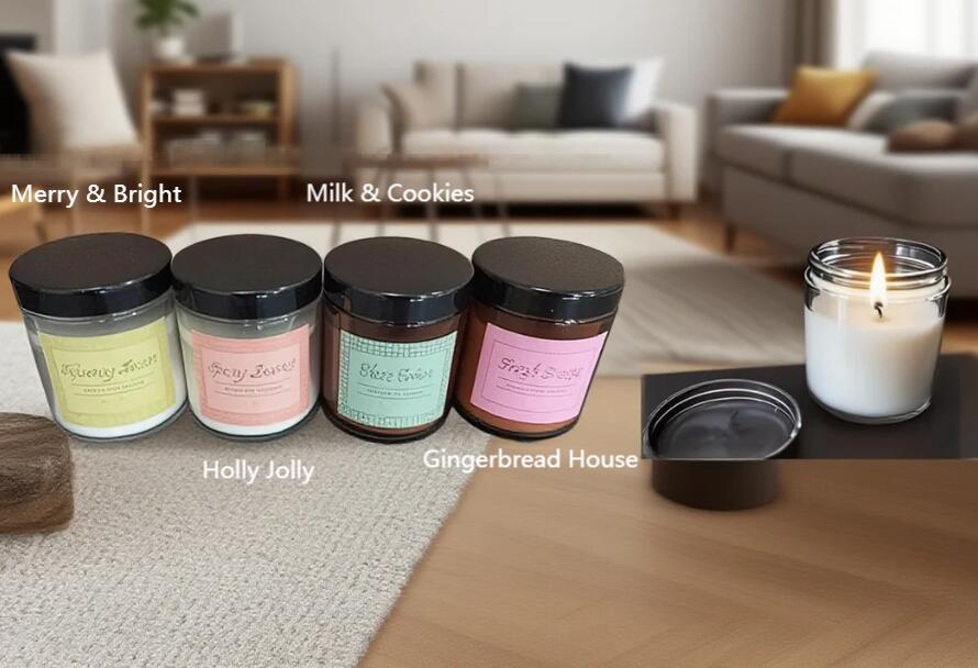 Lid Jar Glass Candle